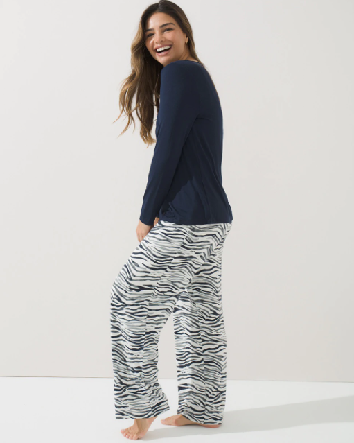 Lure's Long Sleeve Pajama Set Regular