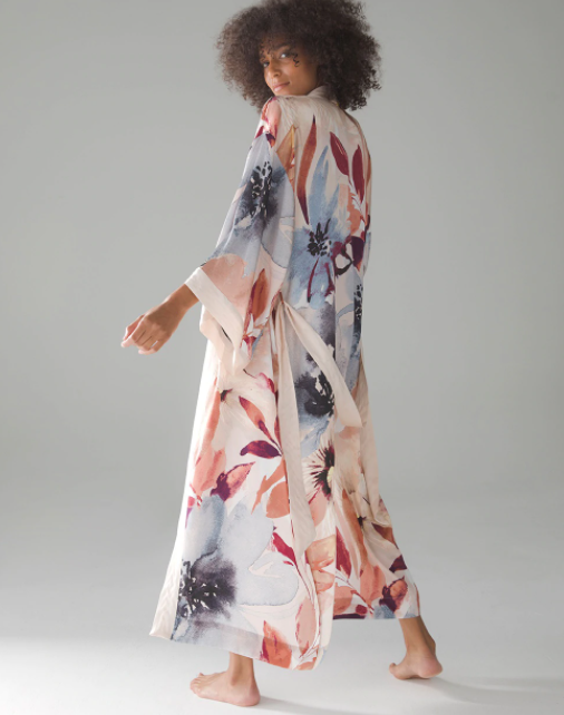 Lure's Sensuous Silk Kimono Robe